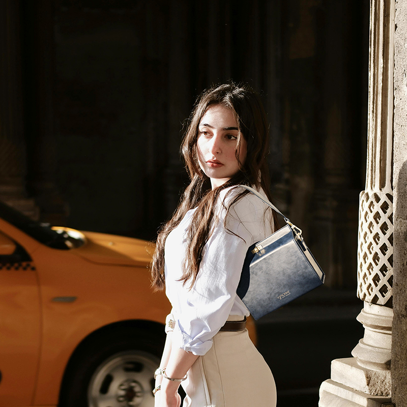Leather Insulated Lunch Bag Cooler Box Shoulder Bag