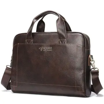 Men's Leather Laptop Bag Head Layer Leather Briefcase