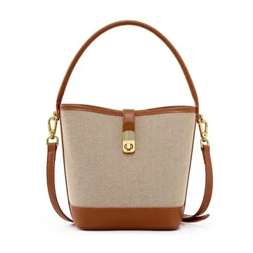 Bucket Bag Commuter Woven Bag Shoulde...
