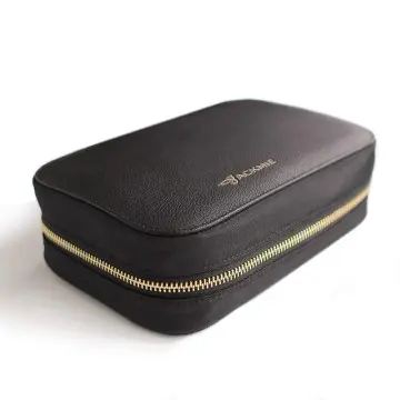 Full Grain Leather Jewelry Travel Case