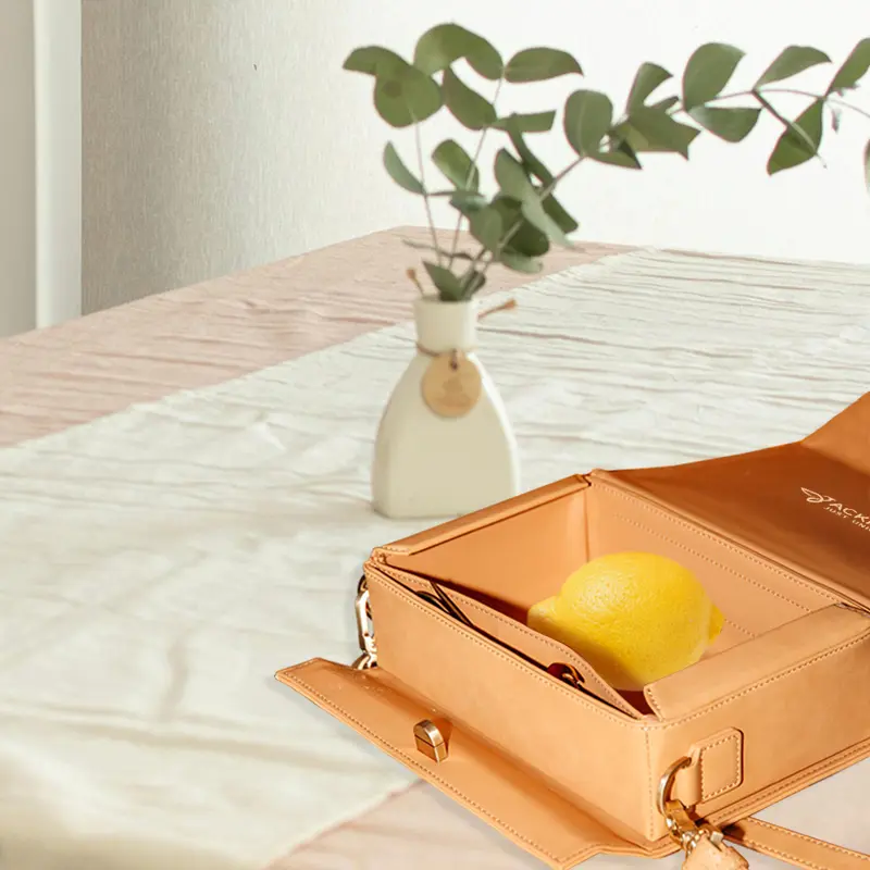 Leather Insulated Lunch Bag Cooler Box Shoulder Bag