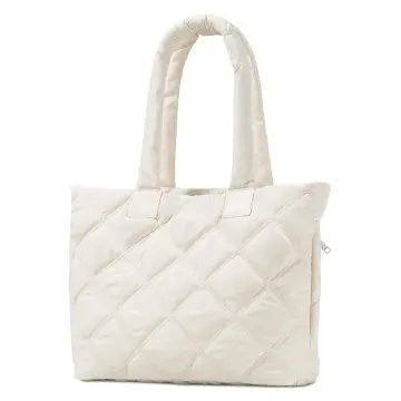 Women's Quilted Laptop Bag Leather Do...
