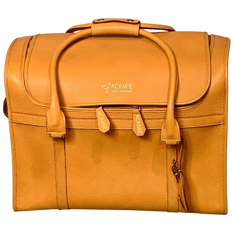 Leather Pet Carrier Bag for Dogs & Cats