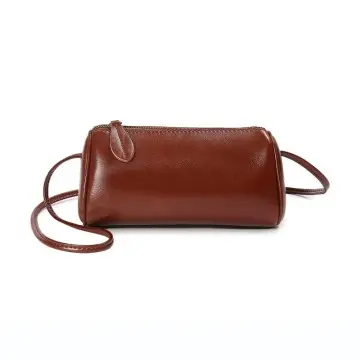 Small Barrel-shaped Shoulder Bag