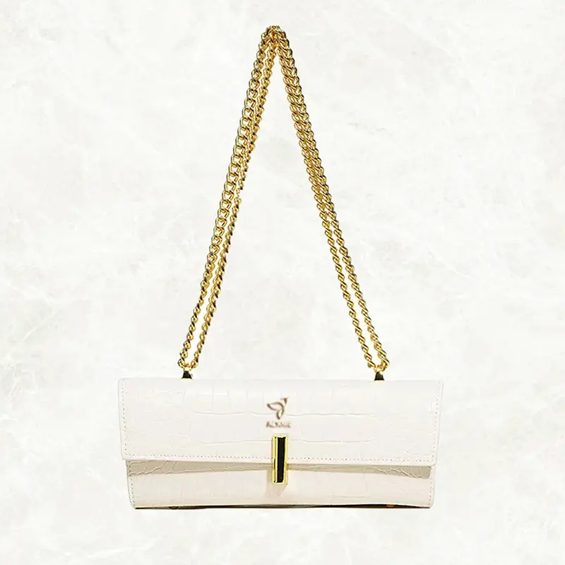 Ladies Chain Bag Crocodile Print Shoulder Bag