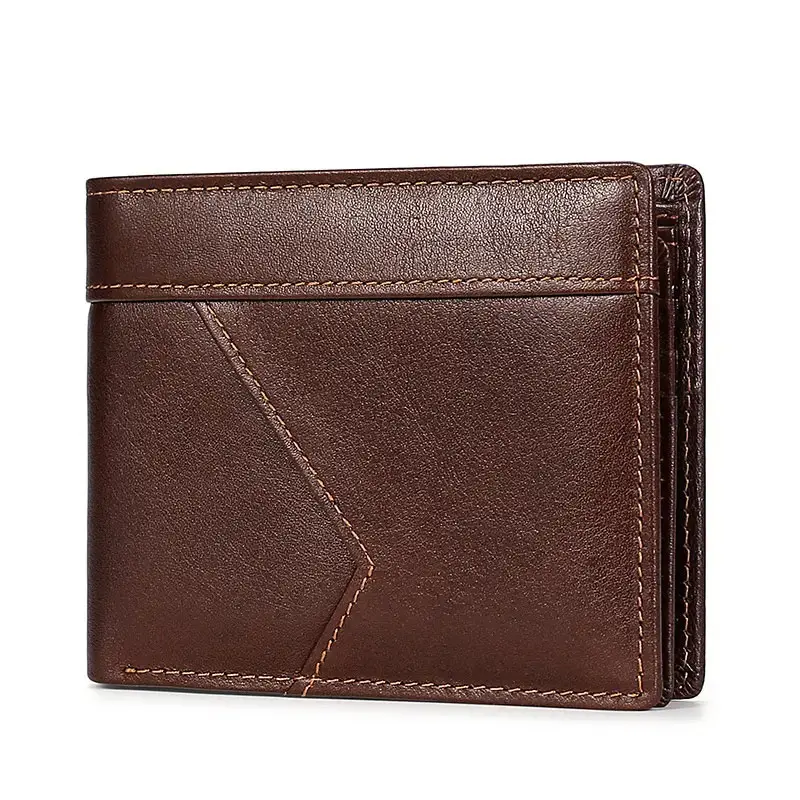 Short Leather Wallet Bifold Men's Wallet