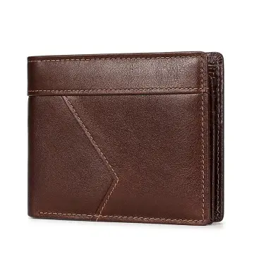 Short Leather Wallet Bifold Men's Wallet