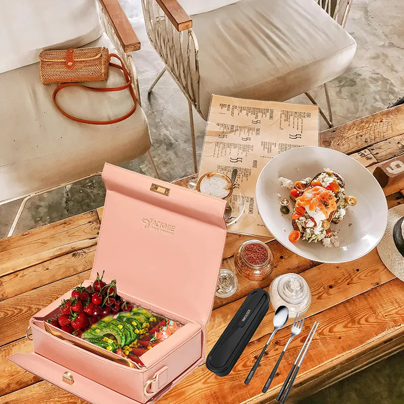 Leather Insulated Lunch Bag Cooler Box Shoulder Bag
