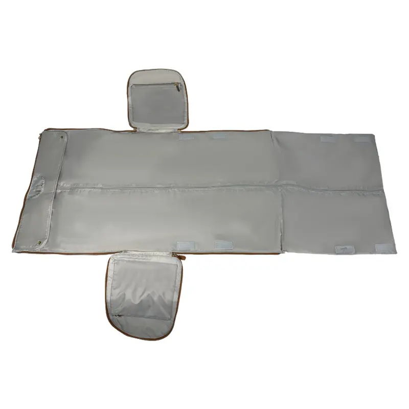 Large PU Leather Garment Bag With Shoe Compartment