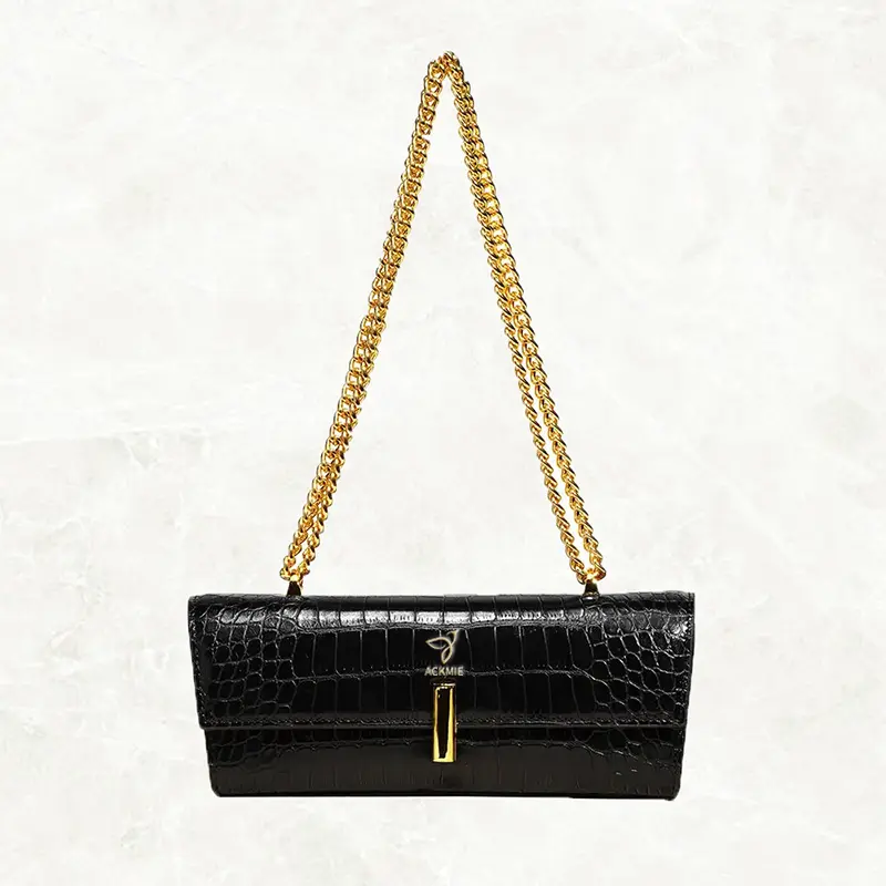 Ladies Chain Bag Crocodile Print Shoulder Bag
