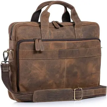 18-inch Laptop Leather Laptop Bag Messenger Bag