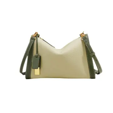 Colorblock Genuine Leather Boston Sho...