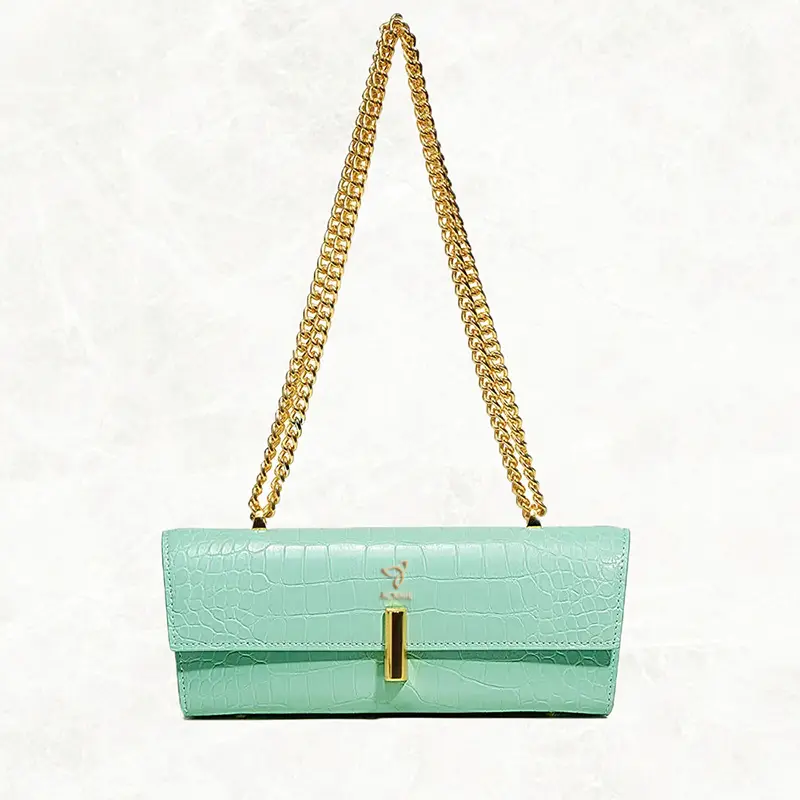 Ladies Chain Bag Crocodile Print Shoulder Bag