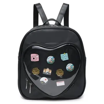 Ita Bag Japanese Cute Badge Display Bag Heart-shaped Handbag
