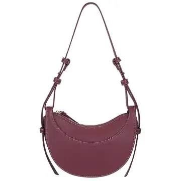 Half Moon Bag Leather Crossbody Bag Women Saddle Bag Handbag